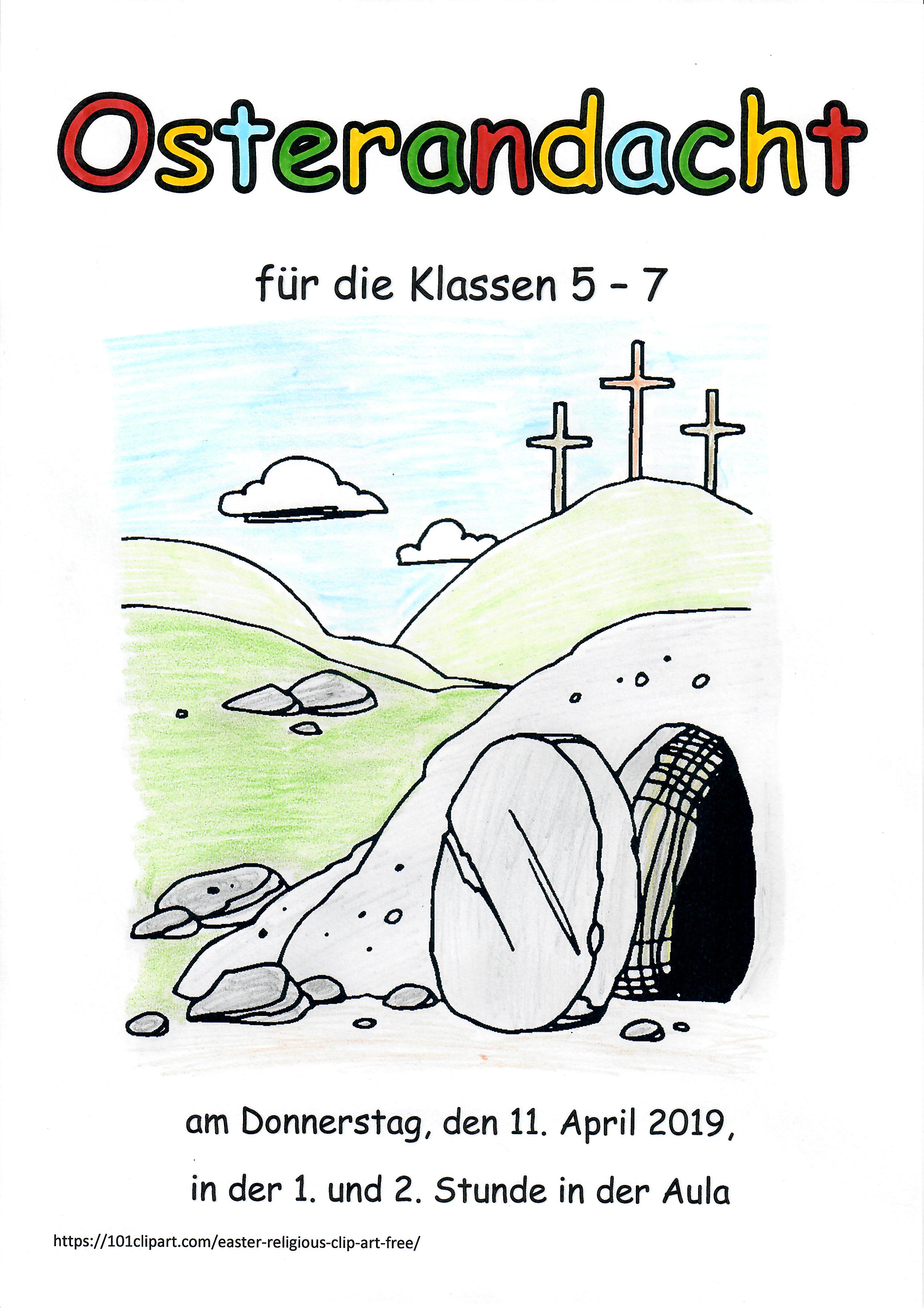 Plakat Osterandacht